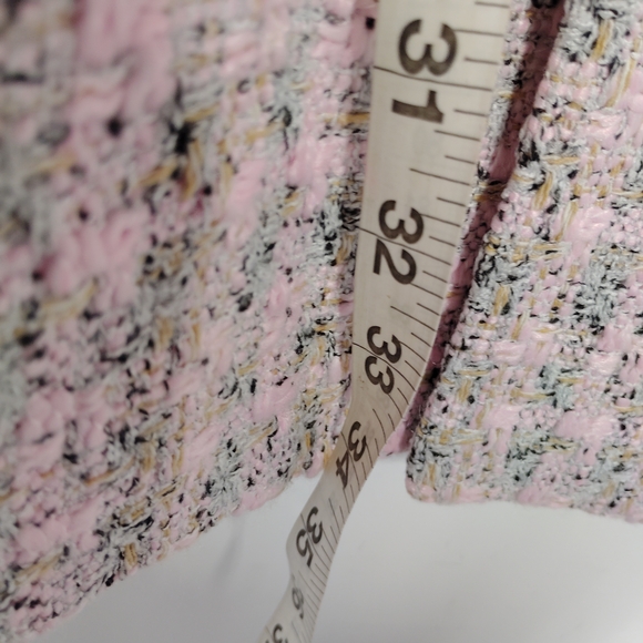 Pomander Place Bianca Tweed Dress Peoni Pink Size XS - Picture 6 of 8